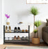 4 3 11.8" 25" 20" Closet Garden you Shoe Rack for Entryway Tiers D x W x H, Metal Shoe Rocks with White Wooden