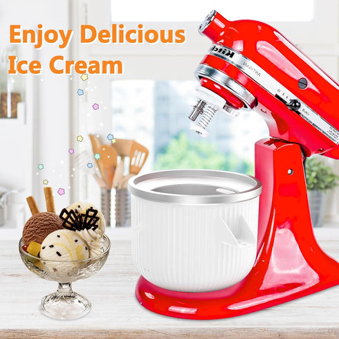 Ice Cream Maker Parts Compatible with KitchenAid Stand Mixer,Ice Cream Drive Attachment, Drive Assembly Replacement
