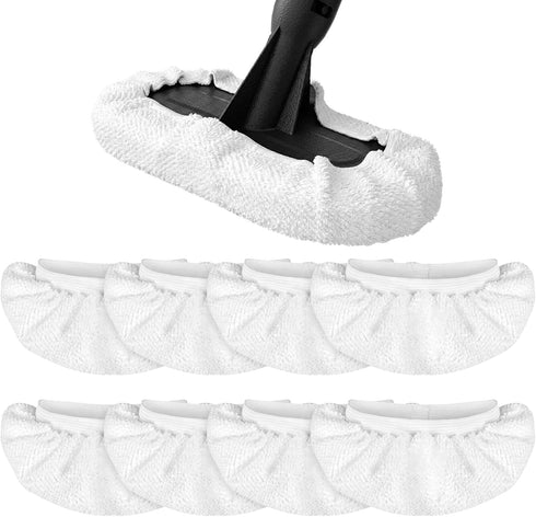 8 Pack Universal Microfiber Cloths for Handheld Steam Cleaner, Double-Layered Reusable & Washable Pads, Compatible