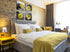 Yellow Decor Canvas Wall Art - Valentine Decorations for Home, Rose Flowers Pictures for Living Room Office Décor
