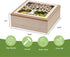 handrong Tea Box Organizer,Wood Teas Bag Holder,Tea Organizers and Storage,Teas Organizer with Tree Pattern for Home