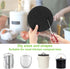 ddLUCK 6 Pack Kitchen Compost Bin Filter - Round Activated Carbon Filters for Odor Removal, 1cm Thickness