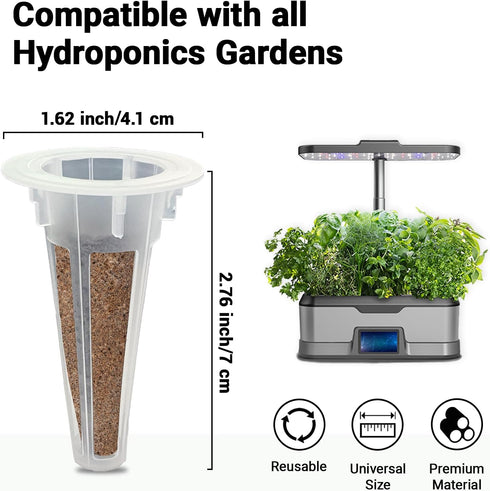 8 600+ Herb & Salad Seed Pods for All Hydroponics Growing Systems, Pods with Seeds of Basil, Spinach, Romaine, Red