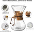 Subjectthree 8 Cup Classic Series Pour Over Coffee Maker, High Heat Resistant