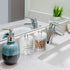 2 Pack Acrylic Qtip Holder Dispenser - Clear Plastic Canister for Cotton Swabs, Balls, Pads, Floss Picks, Bathroom Decor