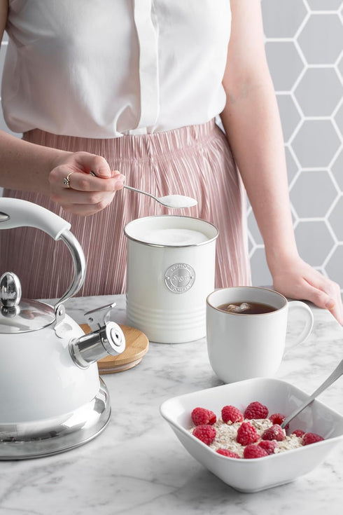 Typhoon Living Collection 1-Quart Coffee Canister - Cream
