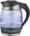 MegaChef 1.8Lt. Glass and Stainless Steel Electric Tea Kettle