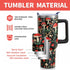 40oz (1PC) Red Mushroom Gifts Cup for Women Men, Tumblers with Handle and Straw, Goth Mushroom Lovers Stainless Steel