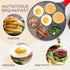 Small Egg Frying Pan, Nonstick Mini Pancake Maker, Aluminum Pancake Pan with 7 Molds
