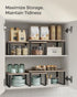 Set 2 Counter UKCS200X02 SONGMICS Cabinet Organizer Shelf, of Kitchen Shelves, Kitchen Storage, Spice Rack, Stackable