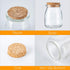 Brajttt 30 Pack, 7 oz Mini Yogurt Jars Glass Favor Jars with Cork Lids, Pudding Containers with Lids, Mason Jar Wedding