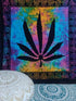 ICC Weed Tapestry, Marijuana Wall Hanging, Cannabis Hippie Decor, Small Hippie Rasta Ganja Tapestries