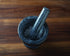 Fox Run Marble Mortar and Pestle Set, 4.5", Black
