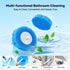 2 Pack Set, 96 Disposable Toilet Brush and Holder Wall Mounted Toilte Wand Kit, Disposable Bowl Ceaner Wand and Caddy