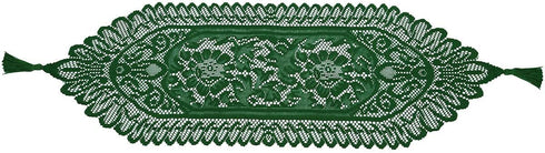 13 35 Inch mookaitedecor Lace Table Runner for Wedding Party Coffee Table Decor Green, x