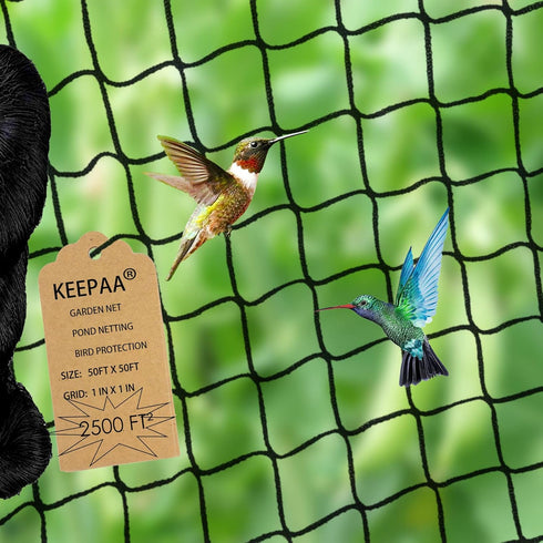 Heavy Duty Bird Poultry Netting - 1 Mesh Breathable UV-Resistant Mesh for