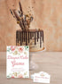 Gihyan Set, Games(1 50 Decor(A02) Baby Shower Game Diaper Cake Standing Sign + Finding Cards), Floral Find How Many