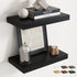 16 Inch Floating Shelves for Wall Set of 2, 8"D Wood Grain