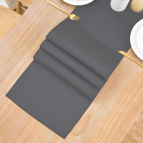 2 Pack 12 36 Inch Grey Small Short Table Runner x Solid Color Runners Coffee Table Dresser for Daily Party Home