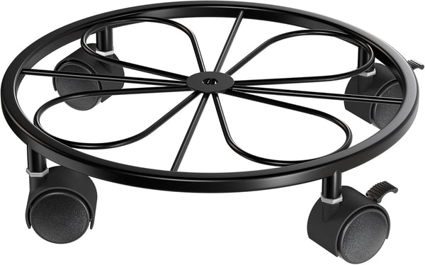 Chinpakden 1 Pack Rolling Plant Stands with Wheels - 10.24" Plant Caddy, 360