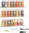 Sezanrpt 15 Inch Acrylic Spice Rack Wall Organizer Set of 3, Clear