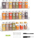 Sezanrpt 15 Inch Acrylic Spice Rack Wall Organizer Set of 3, Clear