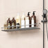 Orimade Bathroom Shelf Organizer, Shower Caddy Storage Rack with Traceless Adhesive, 15.75 inch, Silver