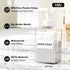 Foaming Soap Dispenser, 15 Oz Foam Soap Dispenser for Bathroom & Kitchen, Refillable Foaming Hand Soap Dispenser for Liquid Soap, 2Pcs Foam Pump Bottle with Waterproof Labels, Clear by Kzeirm