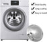Walmine Silver Metal DC66-00777A Washing Machine Washplate Cover Replacement for Samsung, Pack of 2