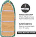 12.5" x 30" Small Tabletop Ironing Board Cover and Pad, Cotton Mini Cover with Scorch Resistant Thick Padding