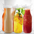 DilaBee Water Carafe with Lids, 50 Oz Plastic Juice Pitcher, 3 Pack, BPA-Free, Not Dishwasher Safe