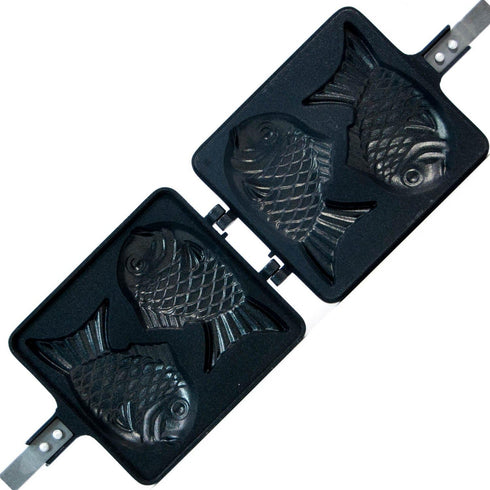 Taiyaki Japanese Fish-shaped Pancake Double Pan - Made in Korea