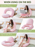 INSEN Reading Pillow with Back Support, Sit Up Bed Pillow for Reading, Nursing & Relaxation, for Adults, Moms and Kids