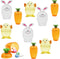 The Dreidel Company Fillable Easter Carrots, Bunny, and Chick 6-Pack Containers, Perfect