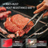 Tongs for Cooking - Heavy Duty Stainless Steel, Heat Resistant 600 Degrees, Set of 4, 7-9-12 & 14 inch Grey