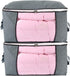 Jumbo Zippered Storage Bag for King Comforter, Pillow, Quilt, Clothes, with Large Clear Window & Carry Handles
