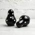 City to Cottage Ceramic Salt and Pepper Shakers Set, Handcrafted Black and White Polka Dot Spice Shakers