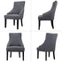 Home1PCS,Dark Lellen Stretch Wingback Chair Cover Slipcover - Reusable Wingback Side Chair Slipcover,Accent Chair