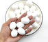 Azatemgo 10 Pieces Pigeon Eggs Solid Plastic Eggs for Hatching Help Limit Births Laying Pigeon Agricultural Tool