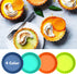 Webake 8 Pack Silicone Tart and Pie Molds, 5 Inches Round Individual Small Fluted Cake Pans for Baking