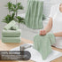 8-Piece Set,2 Sheet,2 4 Washcloths,600 Set,Highly Green Bath Towels Oversized Large Bath Towels Hand Towels and GSM