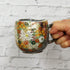 Kutani Porcelain Yaki(ware) Coffee Mug with Gold Flower (Standard version)