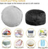 20x20x12 Inches Asuprui Pouf Ottoman Floor Pouf Cover Ottoman Foot Rest NO Filler Round Poof Seat Floor Bean Bag Chair