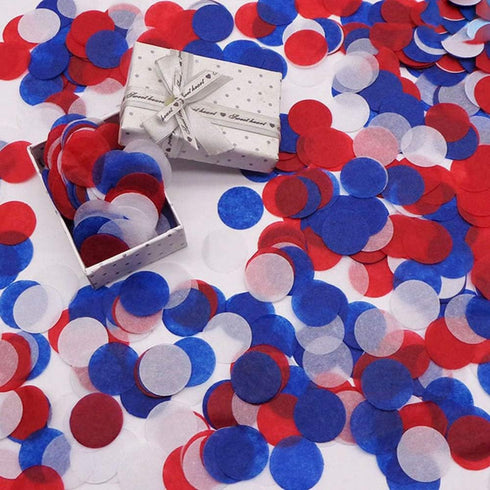 White Confetti Paper Circles - 1 inch for Table Wedding & Birthday Party Decoration, 5000 pcs