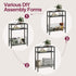 3 DIY Narrow Side Table, Tier End Table with Various Storage Basket, Slim Sofa Side Table for Small Spaces, Skinny