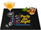 ZJWZLG Neon Tiki Black Bar Mat 18 x 12 Inch - Thick Rubber