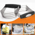 3 Donuts(4 Pcs/Set) HULISEN Pastry Cutter, Dough Blender, Cup Flour Sifter and Biscuit Cutter, Stainless Steel Dough