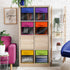 11 Inch 6 Closets Sorbus Storage Bins with Clear Window - Foldable Baskets for Organizing Clothes, Toys, Books - Sturdy