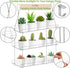 3-Tier Tlence Hanging Clear Plant Shelves, Acrylic Window Flower Display Shelf, Height Adjustable Indoor Wall Plant