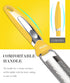 Ourokhome Kitchen Lemon Zester - Stainless Steel Hand Held Parmesan Cheese Grater for Ginger, Chocolate, and Citrus,